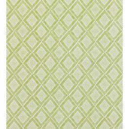 Block Trellis Fabric in Green by Baker Lifestyle | Jane Clayton
