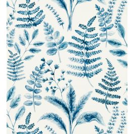 Bracken Wallpaper in Denim by Clarke & Clarke | Jane Clayton