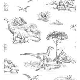 Dinosaur Wallpaper in 69 by Today Interiors | Jane Clayton