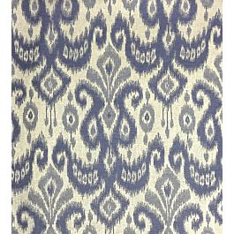 Atlas Fabric by Ian Sanderson in Sapphire | Jane Clayton