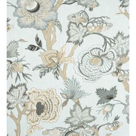 Indienne Jacobean Fabric in Robins Egg by Thibaut | Jane Clayton