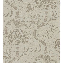 Indian Beaded Wallpaper by Morris & Co in Stone/Linen | Jane Clayton