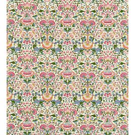 Lodden Fabric by Morris & Co in Blush/Woad | Jane Clayton