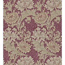 Chrysanthemum Wallpaper by Morris & Co in Wine | Jane Clayton