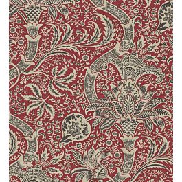 Indian Wallpaper by Morris & Co in Red/Black | Jane Clayton