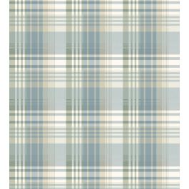 Mulberry Ancient Tartan Wallpaper in Aqua by Mulberry Home | Jane Clayton