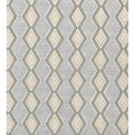 Belle Ile Fabric by Nina Campbell in Grey/Gold | Jane Clayton