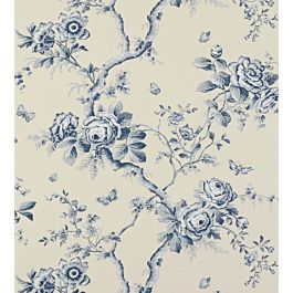 Ashfield Floral Wallpaper by Ralph Lauren in Sapphire | Jane Clayton