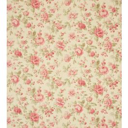 Reminiscence Fabric in Cream/Red by Sanderson | Jane Clayton