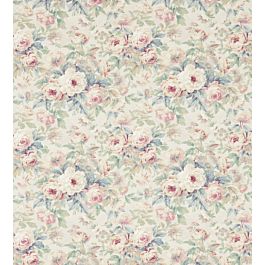 Amelia Rose Fabric by Sanderson in Wedgwood/Rose | Jane Clayton