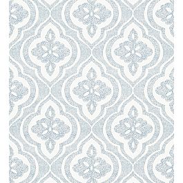 Ophelia Wallpaper by Thibaut in Navy | Jane Clayton