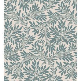 V&A Rolling Leaves Fabric in Sage Green by Arley House | Jane Clayton