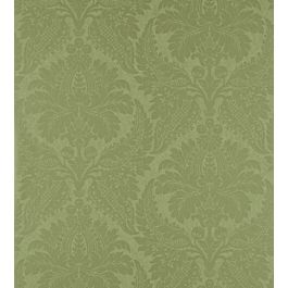 Malmaison Damask Wallpaper by Zoffany in Peridot | Jane Clayton