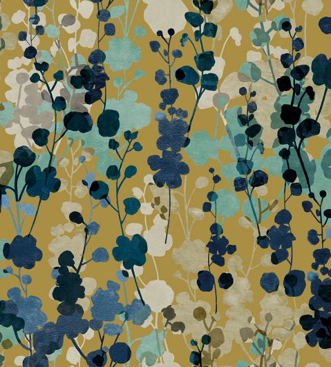 Scandi Forest Mustard Wallpaper | Dunelm