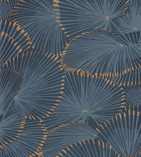 Cabaret Wallpaper in Bleu Orage by Casadeco | Jane Clayton