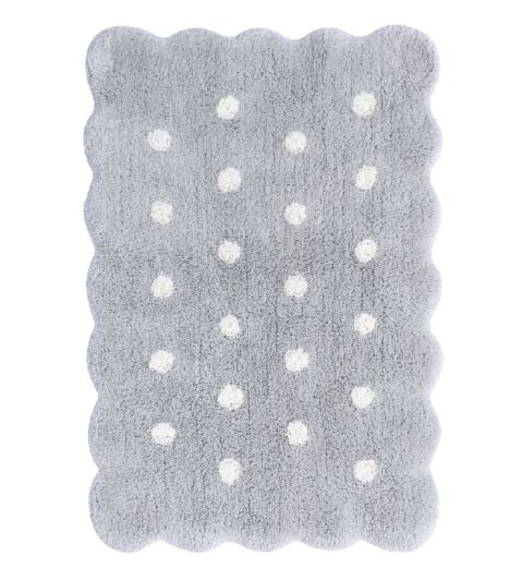 Washable Rug Mini Biscuit Pearl Grey