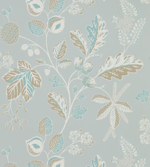 SANDERSON ONE SIXTY WALLPAPERS Finches DOPWFI103 Duck Egg