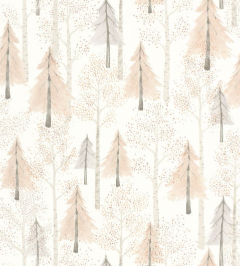 Walk In The Forest Wallpaper in Beige Nude by Casadeco | Jane Clayton