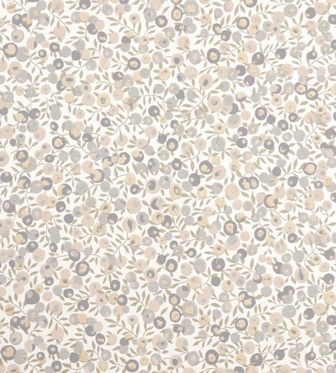 Wiltshire Blossom Wallpaper in Pewter Gold by Liberty | Jane Clayton