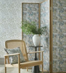 Willow Boughs Wallpaper In Mineral By Clarke & Clarke | Jane Clayton