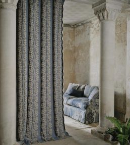 Enchanted Wood Fabric by Liberty Lapis