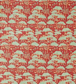 Bonsai & Gingko Fabric by Sanderson Ruby
