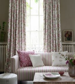 Summerby Fabric by Clarke & Clarke in Raspberry | Jane Clayton