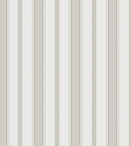 Cambridge Stripe Wallpaper by Cole & Son in Stone/White | Jane Clayton