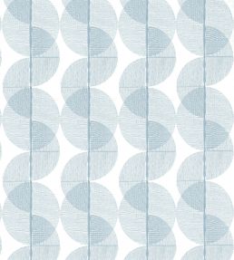 Cyclone Embroidery Fabric by Thibaut Ocean