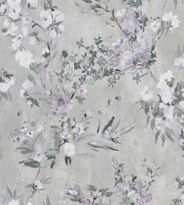 Faience Wallpaper by Designers Guild in Silver | Jane Clayton