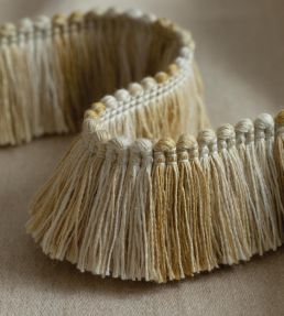 Dorset Blocked Brush Fringe Trimmings in Porcelain by Samuel & Sons ...