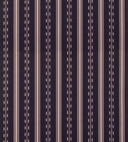 Eastwind Stripe Fabric by Mulberry Home Indigo/Red