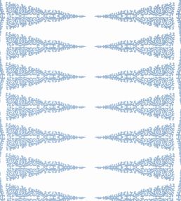 Ellery Stripe Wallpaper by Anna French Sky Blue on White