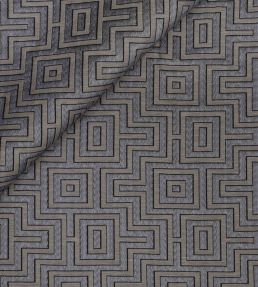 Fret Maze Fabric by Jim Thompson Graphite