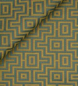 Fret Maze Fabric by Jim Thompson Pear