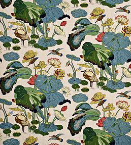 Nympheus Linen Fabric by GP u0026 J Baker in Stone/Pistachio | Jane Clayton