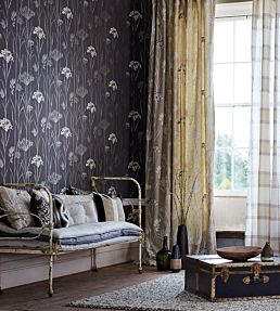 Gardinum Wallpaper by Harlequin in Chalk, Wedgewood, Gold | Jane Clayton