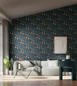 Kimiko Wallpaper by Harlequin Japanese Ink / Copper