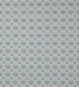 Kira Fabric in Blue / Aqua by Jane Churchill | Jane Clayton