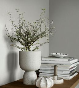 Linen Wallpaper by BorasTapeter Swedish Grey