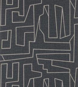 Matrix Wallpaper by Thibaut Off White on Black