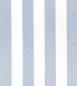 Newport Stripe Fabric by Thibaut Navy and White