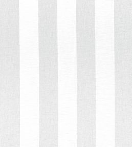 Newport Stripe Fabric by Thibaut Platinum and White