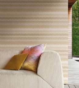 Zig Zag Multicolore Wallpaper by Missoni Home Wallcoverings in 62