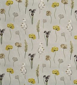 Flower Press Fabric by Prestigious Textiles in Primrose | Jane Clayton