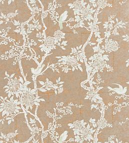 Marlowe Floral Wallpaper by Ralph Lauren in Sterling | Jane Clayton