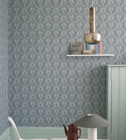 Renaissance Wallpaper by Farrow & Ball in Elephant's Breath | Jane Clayton