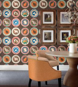 Robina's Dinner Party Wallpaper by GP & J Baker Sage