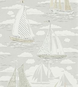 Sailor Wallpaper by Sanderson in Gull | Jane Clayton