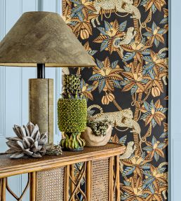 Cole & Son Ardmore-Jabula Satara Wallpaper - Burnt Orange & Black – US Wall  Decor